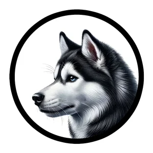 Siberian Husky Premium Dog Sticker by Unknown