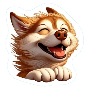 Pomeranian Premium Dog Sticker by Unknown