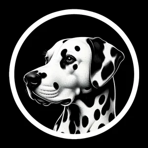 Dalmatian Premium Dog Sticker by Unknown