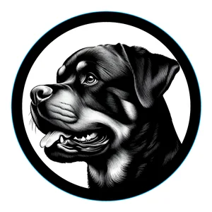 Rottweiler Premium Dog Sticker by Unknown