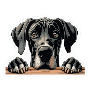 Great Dane Premium Dog Sticker by Unknown