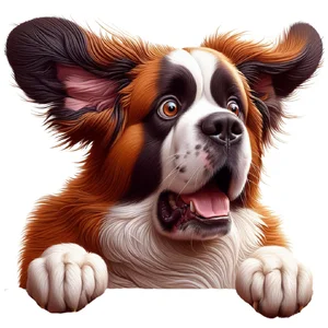 Saint Bernard Premium Dog Sticker by Unknown