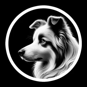 Border Collie Premium Dog Sticker by Unknown