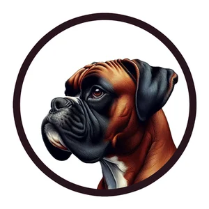 Boxer Premium Dog Sticker by Unknown