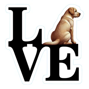 Akita Premium Dog Sticker by Unknown