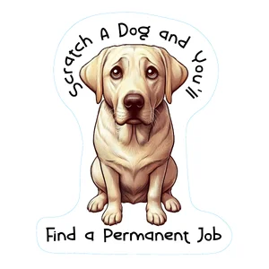 Labrador Premium Dog Sticker by Unknown