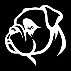 Boxer Premium Dog Sticker by Unknown