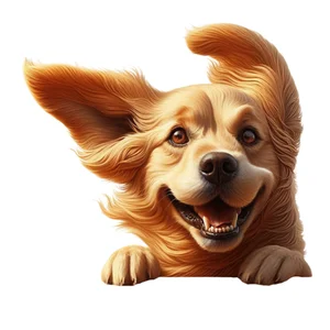 Golden Retriever Premium Dog Sticker by Unknown