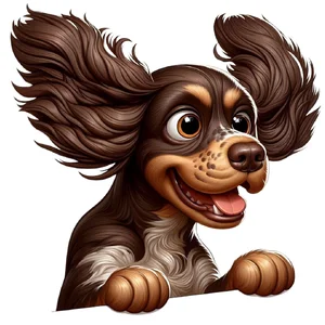 Spaniel Type Premium Dog Sticker by Unknown