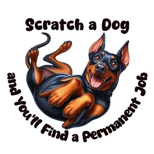 Doberman Premium Dog Sticker by Unknown