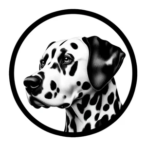 Dalmatian Premium Dog Sticker by Unknown