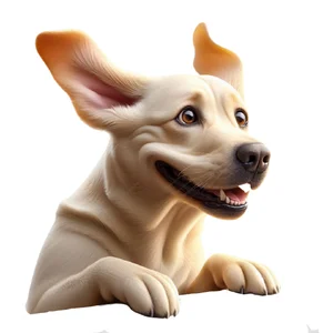 Yellow Labrador Retriever Premium Dog Sticker by Unknown