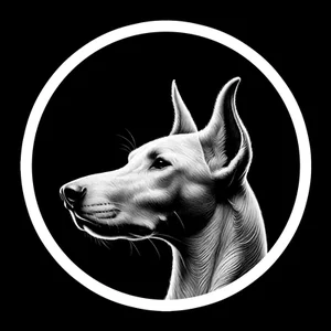 Doberman Premium Dog Sticker by Unknown