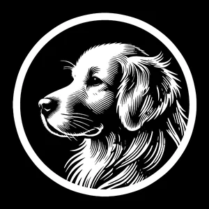 Golden Retriever Premium Dog Sticker by Unknown