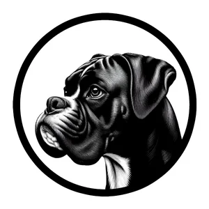 Boxer Premium Dog Sticker by Unknown